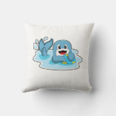 水球付きイルカ クッション (裏面)