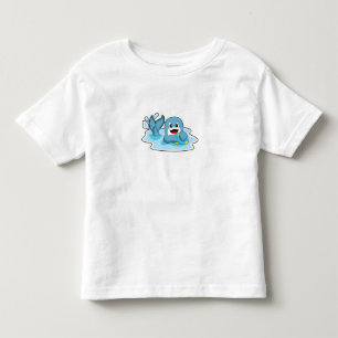 水球付きイルカ トドラーTシャツ