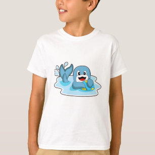 水球付きイルカ Tシャツ