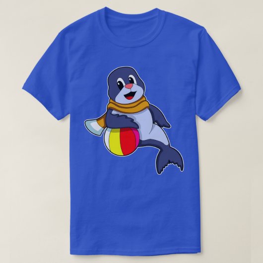 水球付きシール2 Tシャツ (デザイン正面)