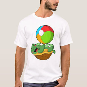 水球付き亀 Tシャツ