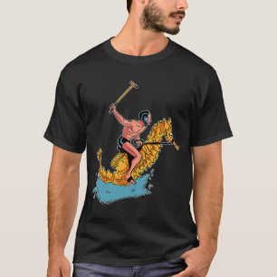 水球水スポーツトレーナー泳ぐ人 Tシャツ