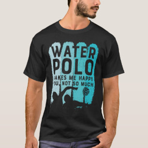 水球私はあまり多くはない幸せにする Tシャツ