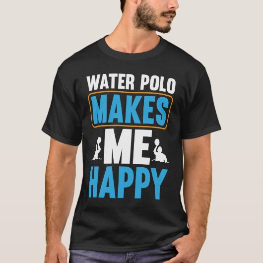 水球私は水球幸せにする Tシャツ (正面)