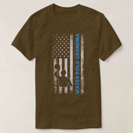 水球選手おばあちゃん Tシャツ (デザイン正面)