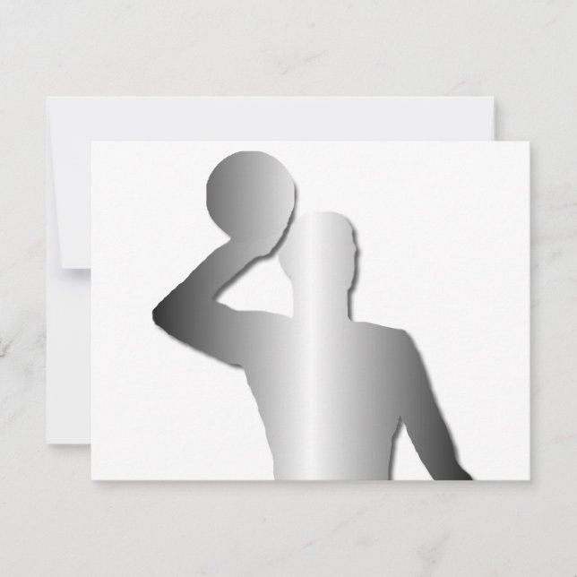 水球選手のシルエット (正面)