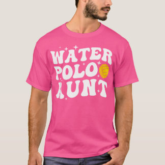 水球選手の叔母の溝深い水ポロ叔母 Tシャツ