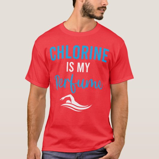 水球 塩素は私の香水 ウォータースポーツ Tシャツ (正面)