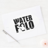 水球 楕円形シール (封筒)