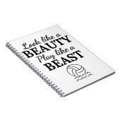 水球：獣のような遊美しいのように見える。 ノートブック (右側)