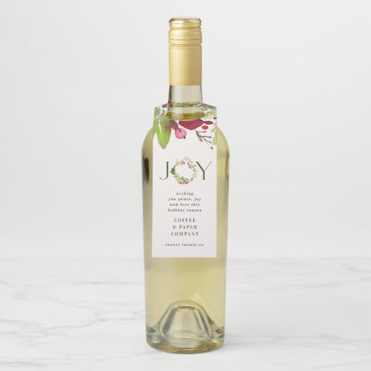 水瓶の葉のジョイリース企業の休日 ボトルネックタグ (ボトル)