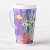 水瓶入りのメイド海 カフェラテマグ (左アングル)