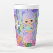 水瓶入りのメイド海 カフェラテマグ (正面)