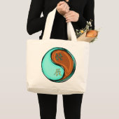 水瓶座と木竜 ラージトートバッグ (正面(商品))