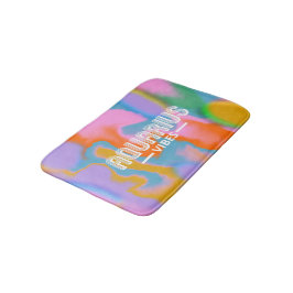 水瓶座のカラフルな抽象的なモダンなバスマット バスマット