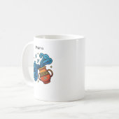 水瓶座のキャラクターイラスト コーヒーマグカップ (正面左)