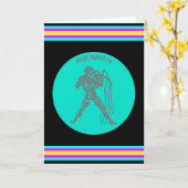 水瓶座のグリーティングカード カード (黄色い花)