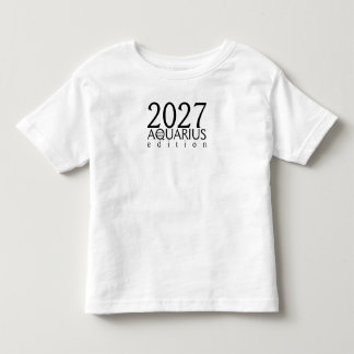 水瓶座のシンボル付き2026年版 トドラーTシャツ