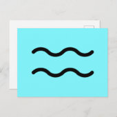 水瓶座のポストカード ポストカード (正面/裏面)