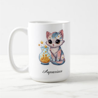 水瓶座の天体星座マグカップ - ピンクの水瓶 コーヒーマグカップ