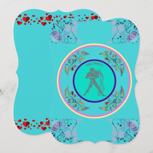 水瓶座の招待 招待状 (正面/裏面)