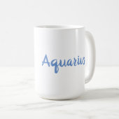 水瓶座の星占い性格特徴 コーヒーマグカップ (正面右)