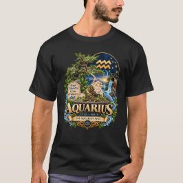 水瓶座の盆栽アート Tシャツ