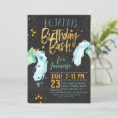 水瓶座の誕生日 招待状 (スタンド正面)