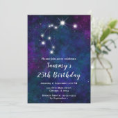 水瓶座星座誕生日パーティー 招待状 (スタンド正面)