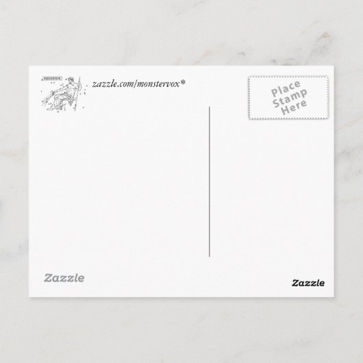 水瓶座 ポストカード (裏面)