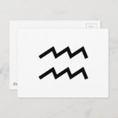 水瓶座 ポストカード (正面/裏面)