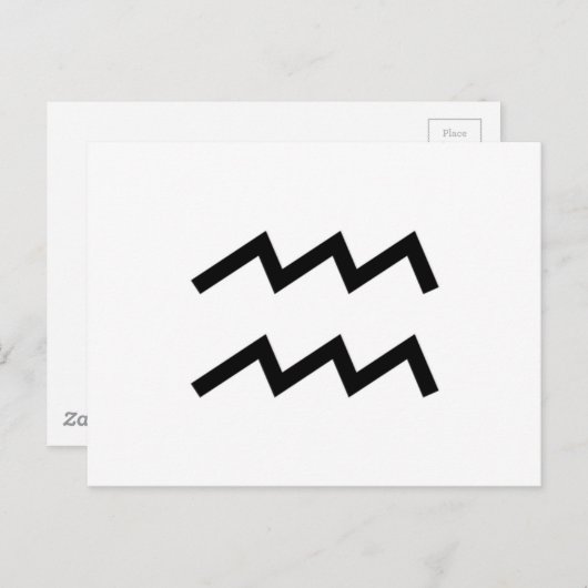 水瓶座 ポストカード (正面/裏面)