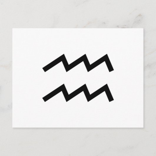 水瓶座 ポストカード (正面)