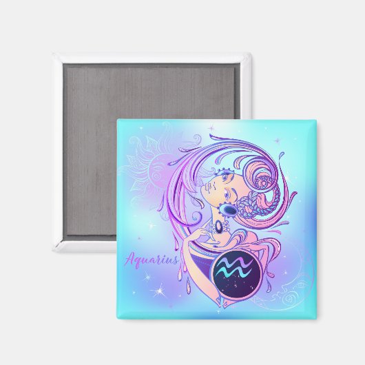 水瓶座  マグネット (正面/裏面)