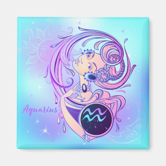 水瓶座  マグネット (正面)