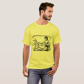 水瓶座 - ラベルなし - カスタマイズ Tシャツ (正面フル)