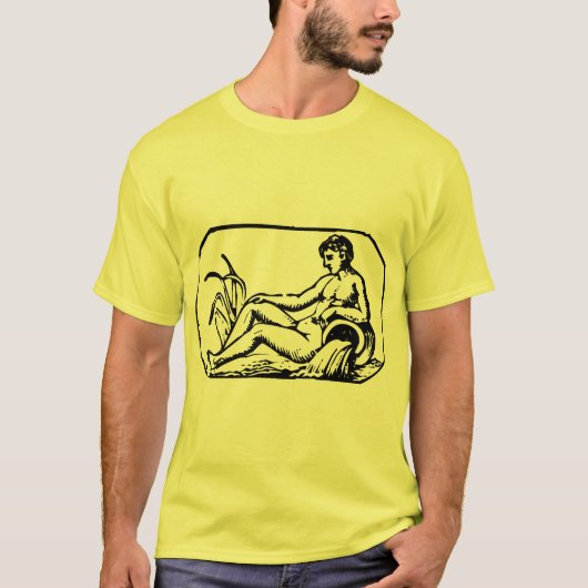 水瓶座 - ラベルなし - カスタマイズ Tシャツ (正面)