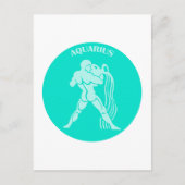 水瓶座, 十二星座, 占星術, 星占い ポストカード (正面)