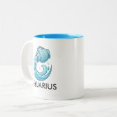 水瓶座 占星術 誕生日 マグカップ (正面左)