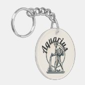 水瓶座 - 古代の黄道帯 キーホルダー (正面左)