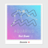 水瓶座 星占い 星座 ホロスコープ シール (シート)