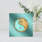 水瓶座 & 火蛇年 カード (スタンド正面)