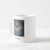 水瓶座 青い天の星座 コーヒーマグカップ (正面左)