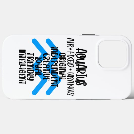 水瓶座  Case-Mate iPhoneケース (裏面 (横))