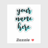 水瓶用防水名タグ、カスタム文字 シール (シート)