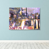 水生の謎の肉 キャンバスプリント (インサイチュ (ウッドフロア))