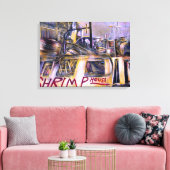 水生の謎の肉 キャンバスプリント (インサイチュ (リビング))