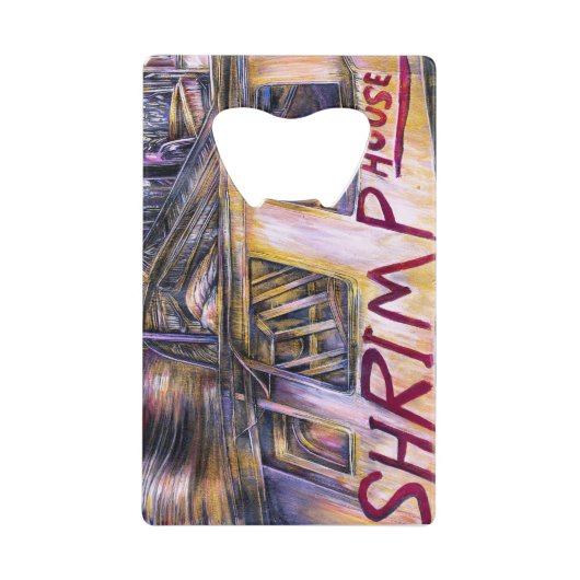 水生まれの謎 クレジットカード栓抜き (正面)