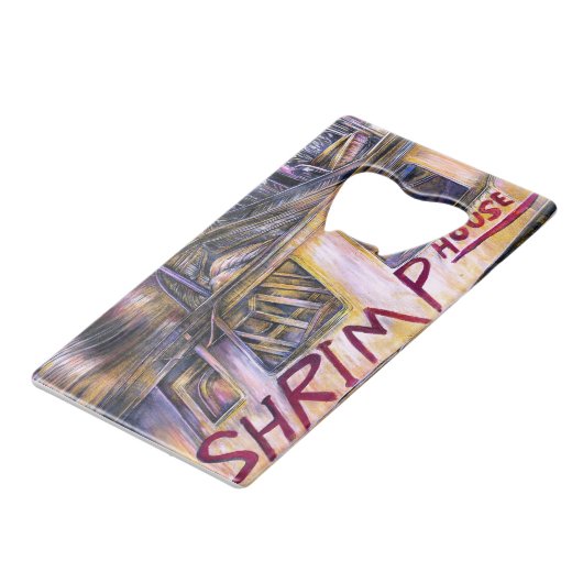 水生まれの謎 クレジットカード栓抜き (正面アングル)