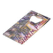 水生まれの謎 クレジットカード栓抜き (裏面アングル)